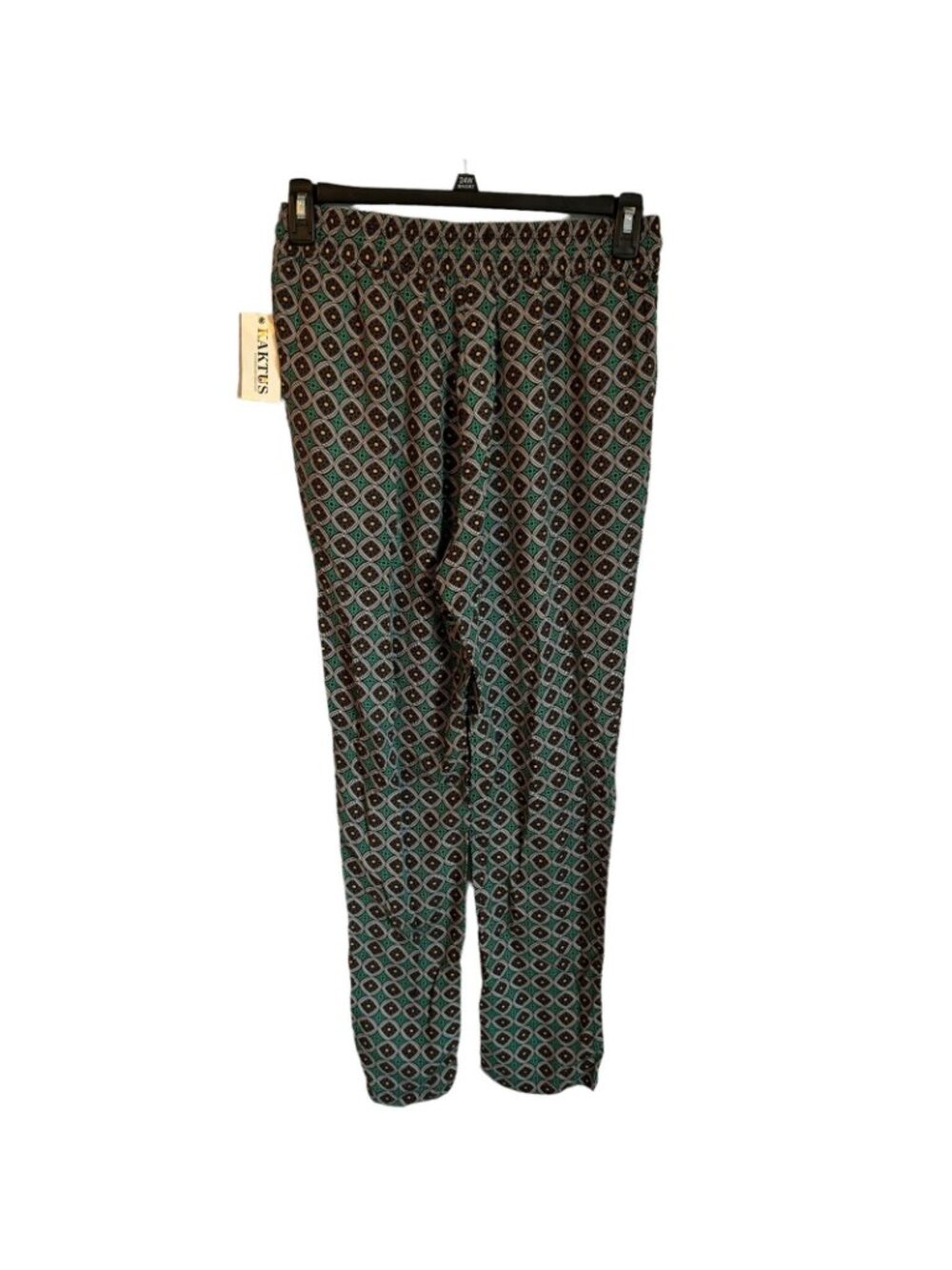 Kaktus Pants Size Large Green Multi High Waisted Women Pants. NWT - Picture 6 of 12